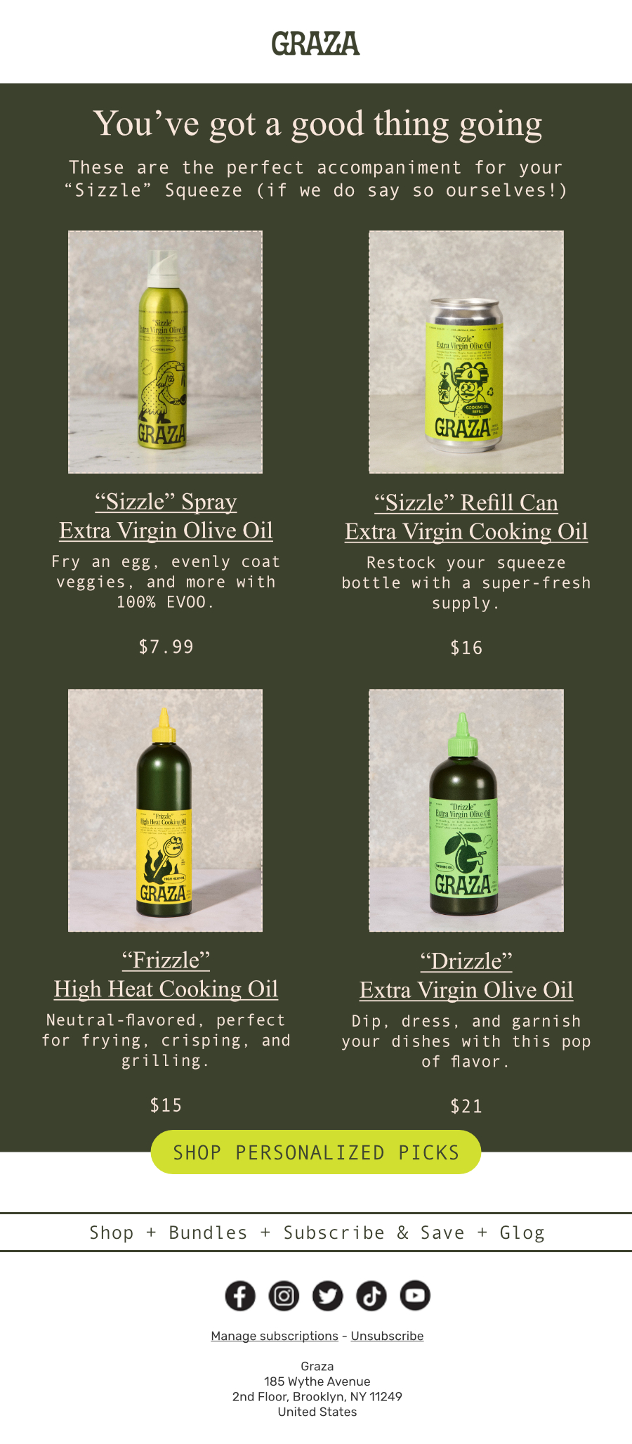 Graza Product Recommendation